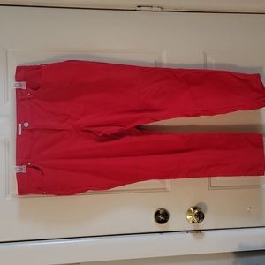 Crown & Ivy Women's Red Corduroy Pants